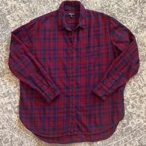 Madewell Flannel Button-Up Shirt in McKinney Plaid
